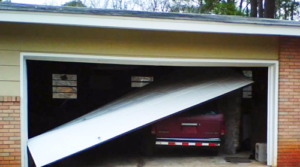 broken garage door